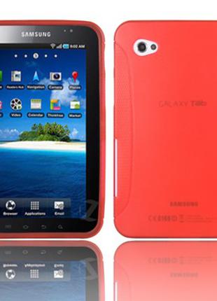 Резиновый чехол Samsung Galaxy Tab P1000 Red