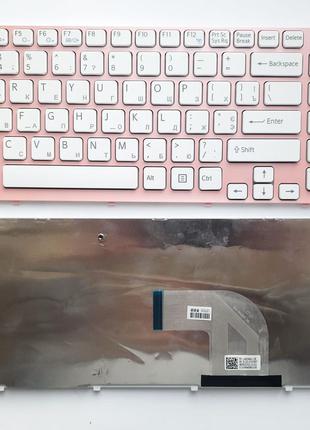 Клавиатура для ноутбуков Sony Vaio SVE15 (E15 Series) белая с ...