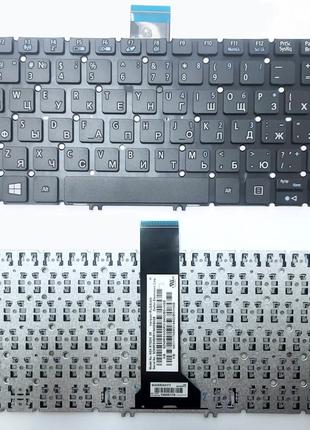 Клавиатура для ноутбука Acer Aspire E3-111 черная без рамки RU/US