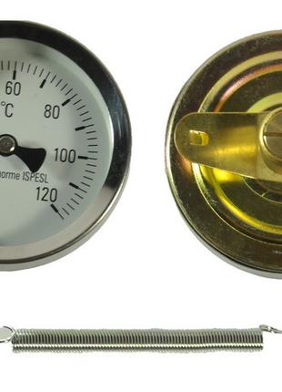 Термометр для котла "Ispesl" 0-120°C с пружинкой