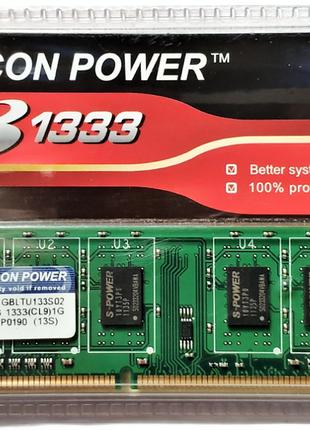 Пам'ять для ПК DDR3 1GB 1333 MHz Silicon Power SP001GBLTU133S02