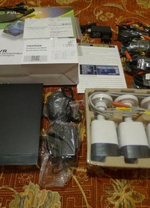 Комплект система видеонаблюдения Iseeusee 4 канала 1080N 1500T...