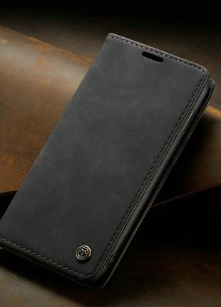 Чехол книжка Caseme с магнитом для Samsung Galaxy M21 черный