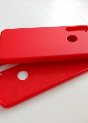 Чехол силиконовый софт тач для Xiaomi Redmi Note 8T красный