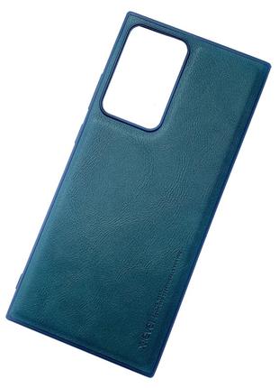 Винтажный кожаный чехол X-LEVEL для Samsung Note 20 Ultra ЗЕЛЕНЫЙ