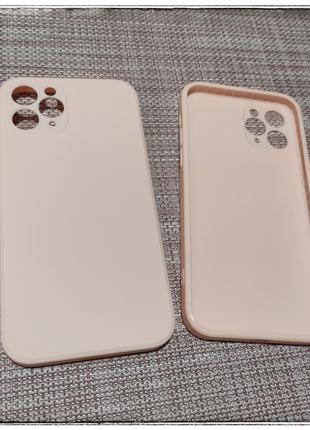 Тонкий матовый чехол бампер для айфон iPhone 11 pro Розовый