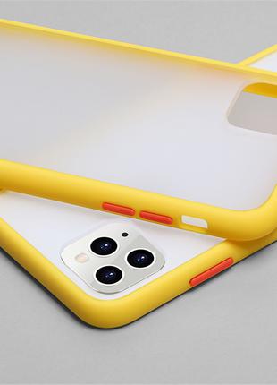 Айфон iPhone 11 pro защитный желтый чехол Likgus HARD CASE