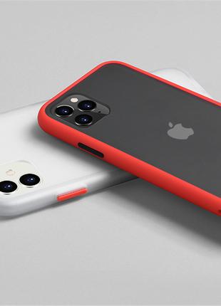 Айфон iPhone 11 pro max защитный красный чехол Likgus HARD CASE