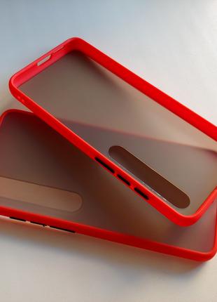 Противоударный чехол Likgus HARD CASE для Xiaomi Mi10 КРАСНЫЙ