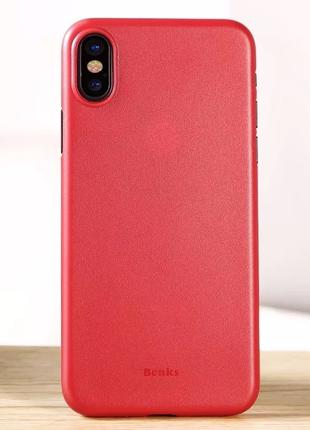 Красный чехол Benks Magic LoLLiPOP для iPhone X