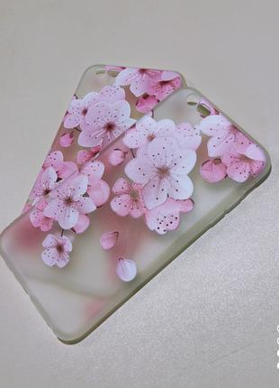 Чехол с 3D рисунком Flowers Case для айфон iphone 6 / 6s Plus