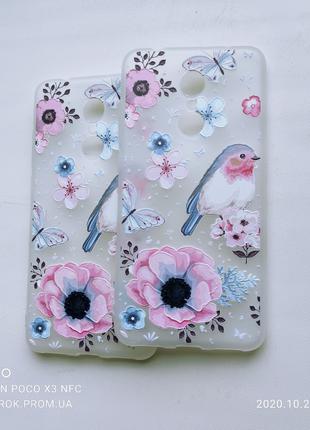 Чехол с 3D рисунком Flowers Case для Xiaomi Redmi 5 / Редми 5