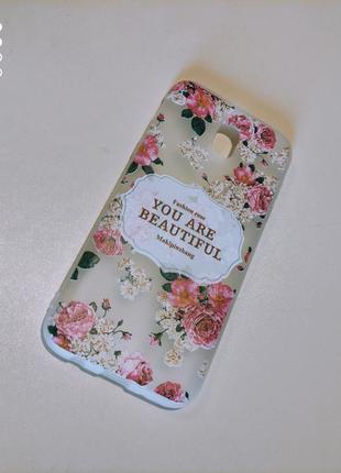 Чехол с 3D рисунком Flowers Case для Samsung j5 2017