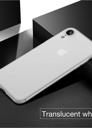 Тонкий матовый чехол для iPhone XR ультратонкий пластиковый