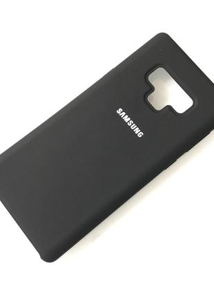 Силиконовый чехол для Samsung Galaxy Note 9 Черный микрофибра ...