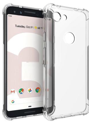 Силиконовый прозрачный чехол для Google Pixel 3A XL усиленные ...