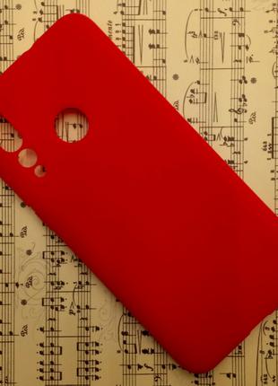 Силиконовый матовый чехол Candy для Huawei Nova 4 (Красный)