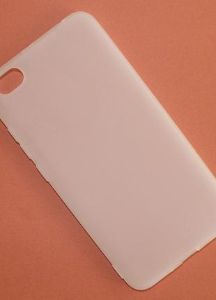 Силиконовый матовый чехол для Xiaomi Redmi Note 5A (Белый)