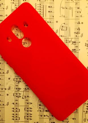 Силиконовый матовый чехол Candy для Huawei Mate 10 Pro (Красный)