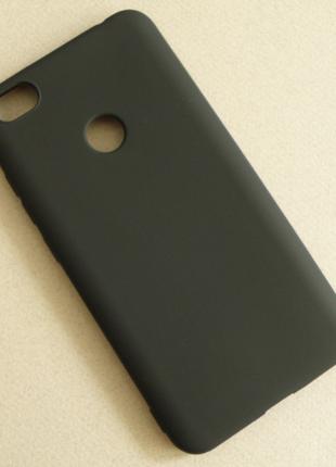 Матовый чёрный чехол для Xiaomi Redmi Y1/Redmi Note 5a Prime