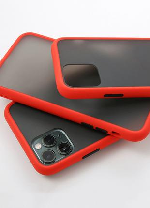Противоударный матовый чехол для iPhone 11 Pro Красный