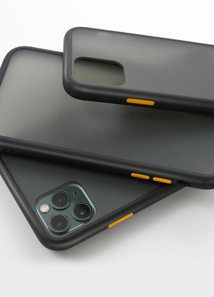 Противоударный матовый чехол для iPhone 11 Pro Черный