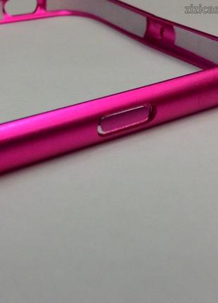 Металлический бампер Hoco для Apple Iphone 6 / 6s (Розовый)