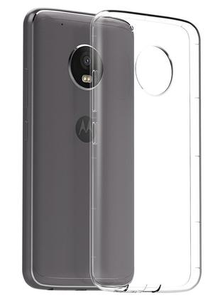 Силиконовый прозрачный тонкий чехол для Motorola Moto G5 Plus ...