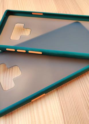 Противоударный матовый чехол для Samsung Galaxy Note 9 Зеленый