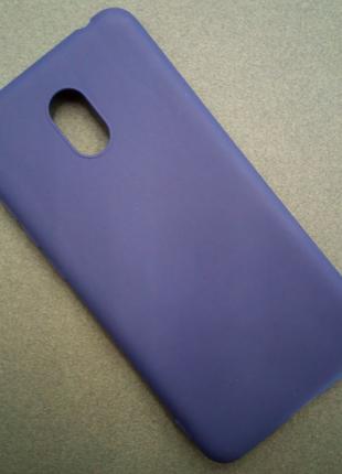 Матовый силиконовый чехол для Meizu M6 (синий)