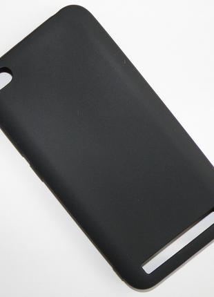 Матовый чёрный чехол для Xiaomi Redmi 5A