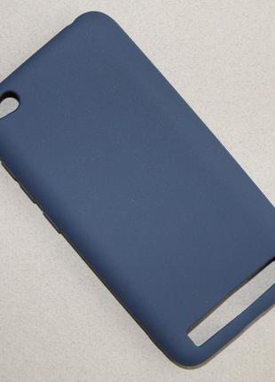 Матовый синий чехол для Xiaomi Redmi 5A