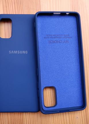 Чехол силиконовый для Samsung Galaxy A41 A415F Синий