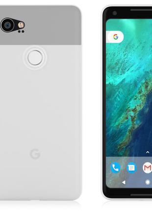 Ультратонкий чехол для Google Pixel 2 XL Белый матовый пластик