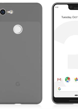 Ультратонкий чехол для Google Pixel 3 XL матовый полупрозрачны...