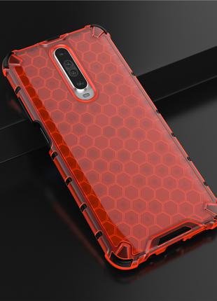 Противоударный чехол для Xiaomi Redmi K30 Красный бампер
