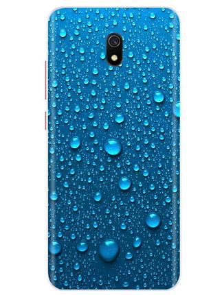 Силиконовый чехол с рисунком для Xiaomi Redmi 8A (Капли дождя)