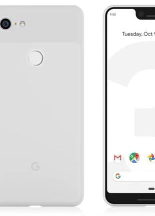 Ультратонкий чехол для Google Pixel 3 XL Белый матовый пластик