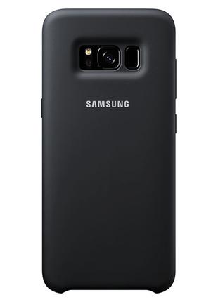 Силиконовый чехол для Samsung Galaxy S8 Черный микрофибра soft...