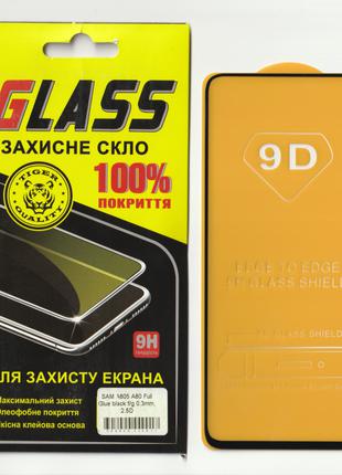 Защитное стекло GLASS на весь экран для Samsung Galaxy A80 201...