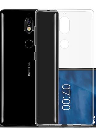 Прозорий силіконовий чохол для Nokia 7 (2017)