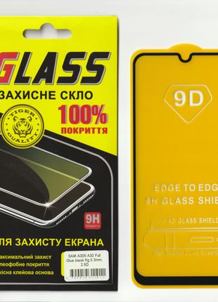 Защитное стекло GLASS на весь экран для Samsung Galaxy A30 201...