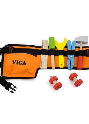 Деревянный игровой набор для детей от 3 лет Viga Toys Пояс с и...