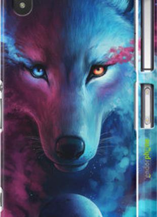 Чехол на Sony Xperia Z2 D6502/D6503 Арт-волк "3999c-43-2448"