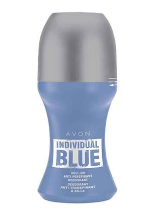 Кульковий дезодорант-антиперспірант avon individual blue, 50мл