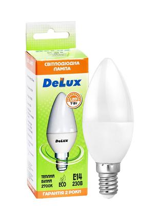 Лампа светодиодная DELUX BL37B 7Вт 2700K 220В E14