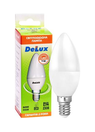 Лампа светодиодная DELUX BL37B 7Вт 4100K 220В E14