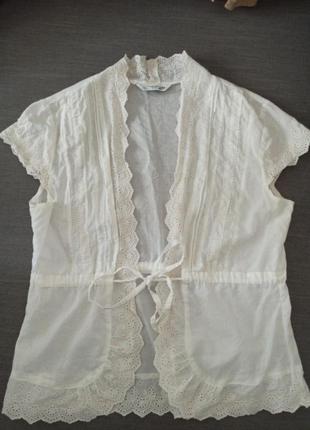 Белая блуза топ болеро new look размерs,xs