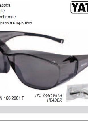 Очки защитные YATO Польща затемненные открытые YT-73603