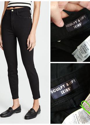 Стильні фірмові базові чорні джинси скіні стрейч чудова...